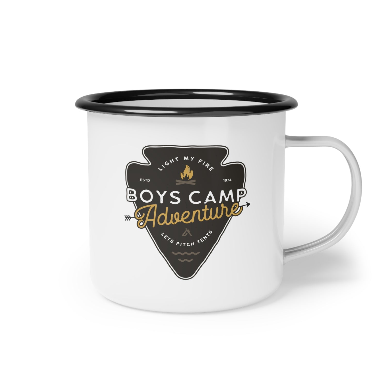 Arrowhead Badge | Enamel Camp Cup