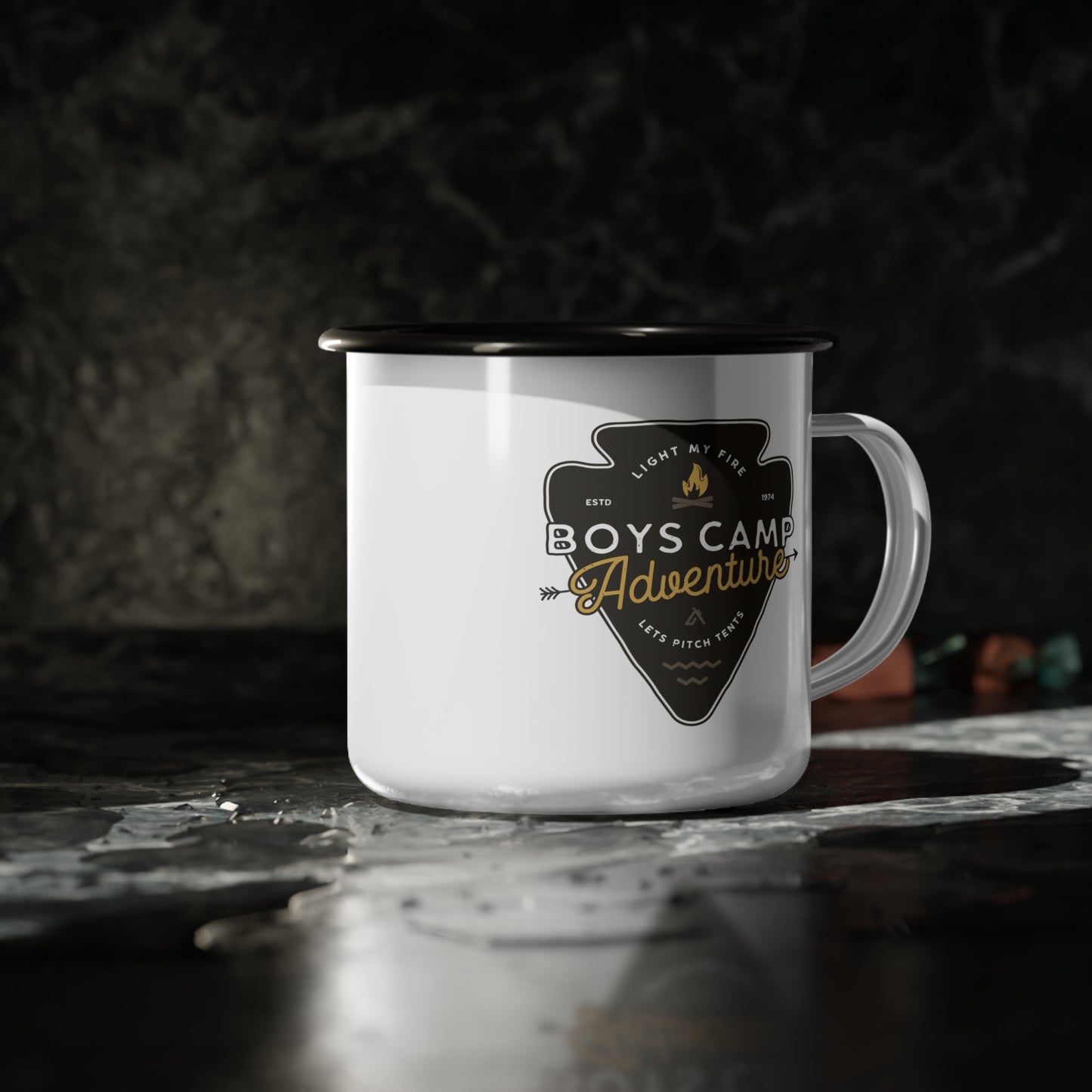 Arrowhead Badge | Enamel Camp Cup